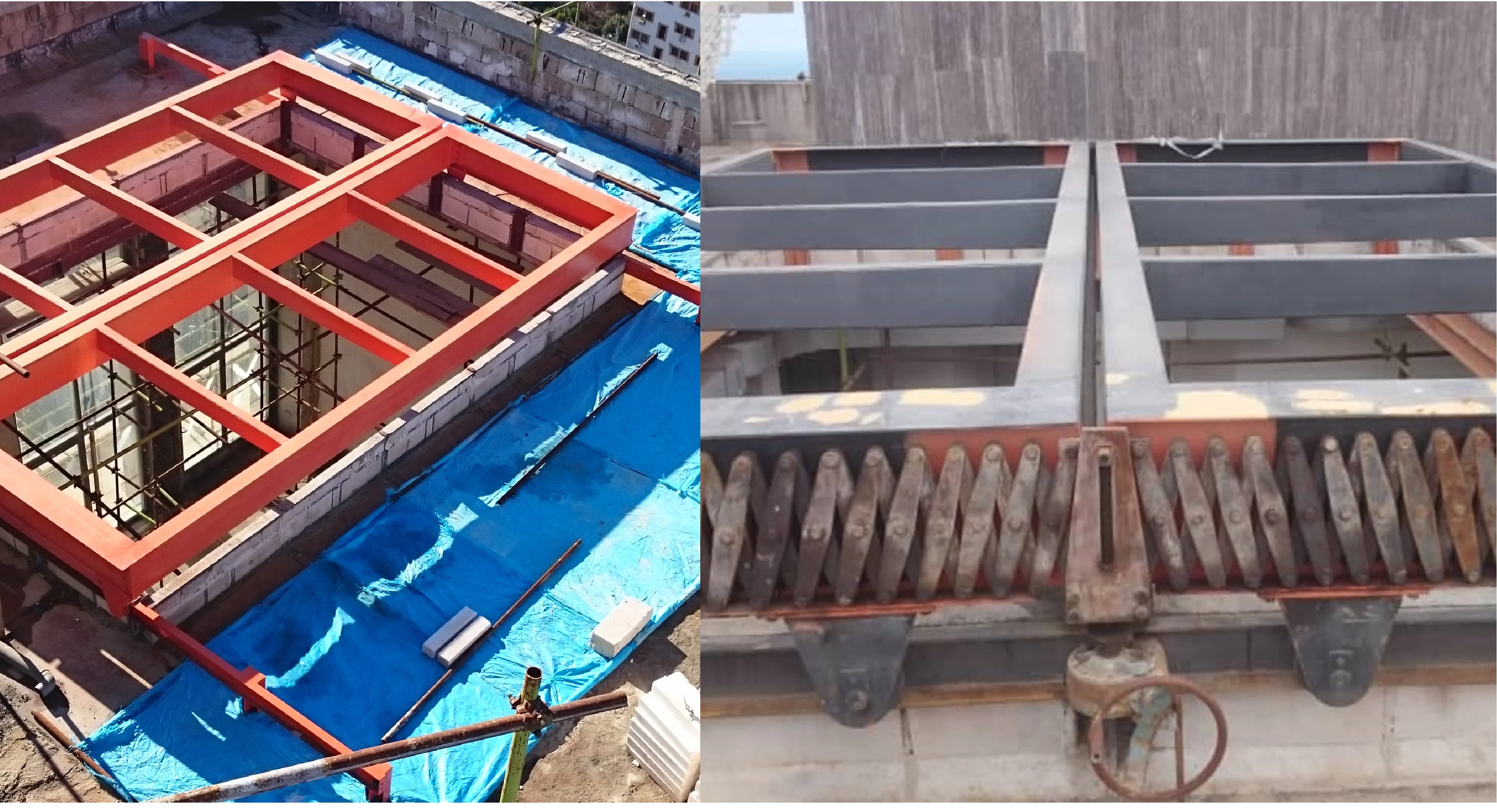 The 7×5 metre sunroof over the penthouse reception hall, by Poulad Sazeh Sahel Engineering Company (Engineer Kamili's group).